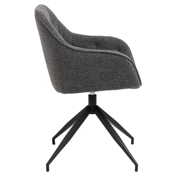 Krzesło Brooke obrotowe antracytowe Monza - ACTONA